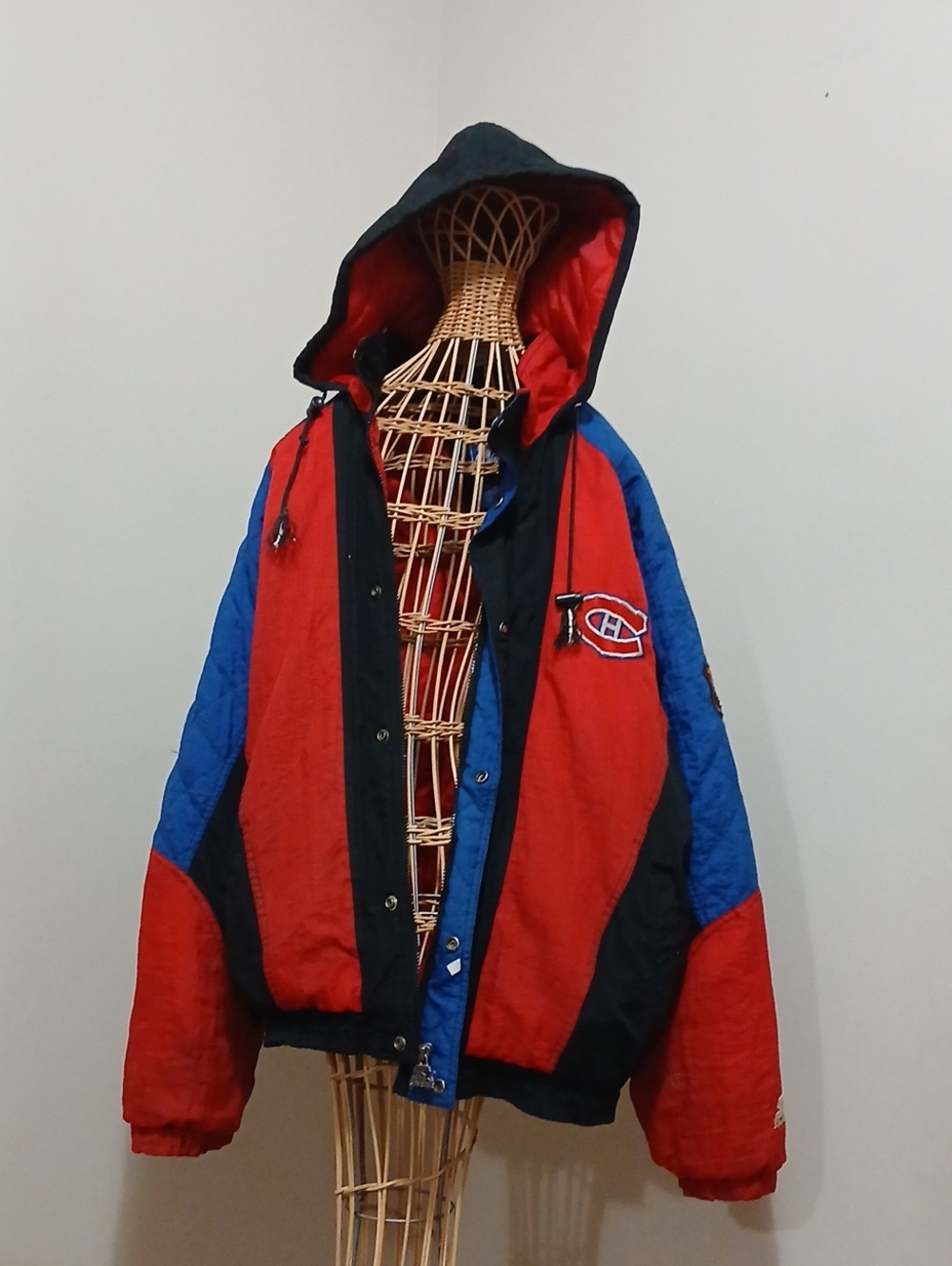 Vintage Montreal Canadiens Starter Bomber Jacket Size LG